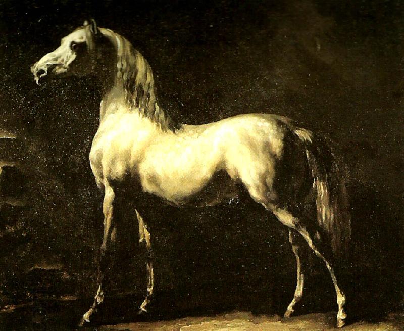 Theodore   Gericault cheval gris